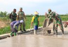 Jalan TMMD Pati Beton Tembus Sawah, Progres 61%